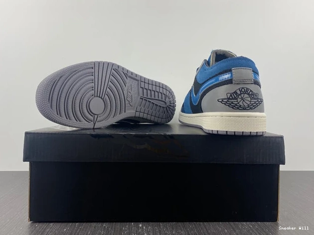 Slate Jordan 673 Ashen 1 Low Craft Comfortable Blue White 4267 Obsidian SE DR8867- French 0527
